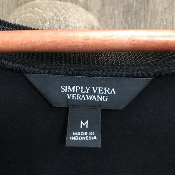 Simply Vera Vera Wang Black Sleeveless NWT - Picture 3 of 3